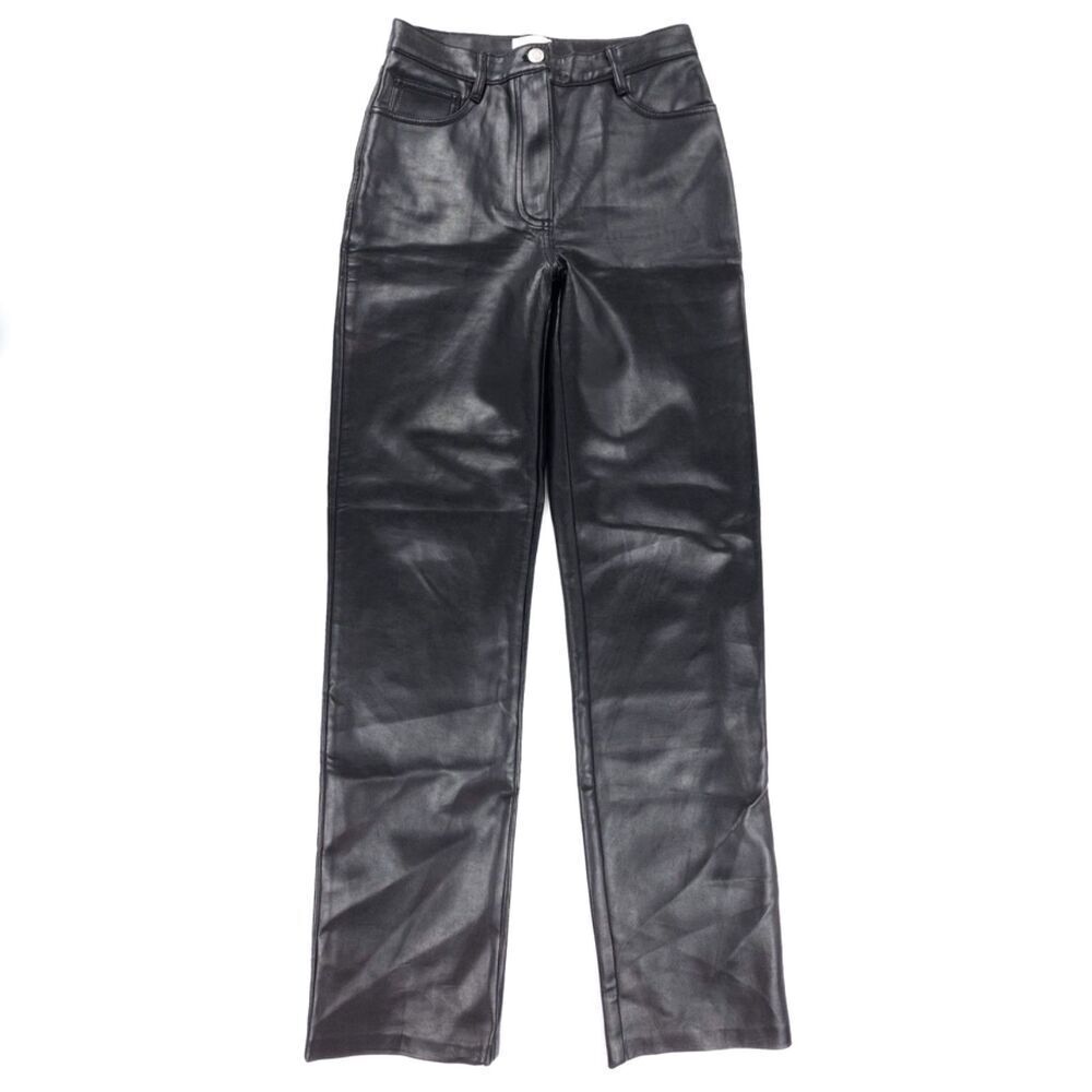 NEW Aritzia Wilfred Melina Pants High-waisted Vegan Leather 90s Clean Girl Y2k